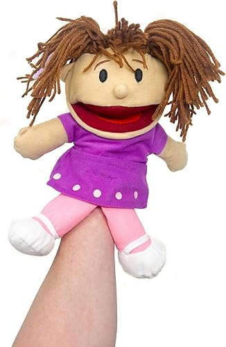 Miniatura 6 de 8 marionetas de mano para niños, juego de titiriteros multiculturalismo de felpa con bocas móviles, crea espectáculos de marionetas tontos que