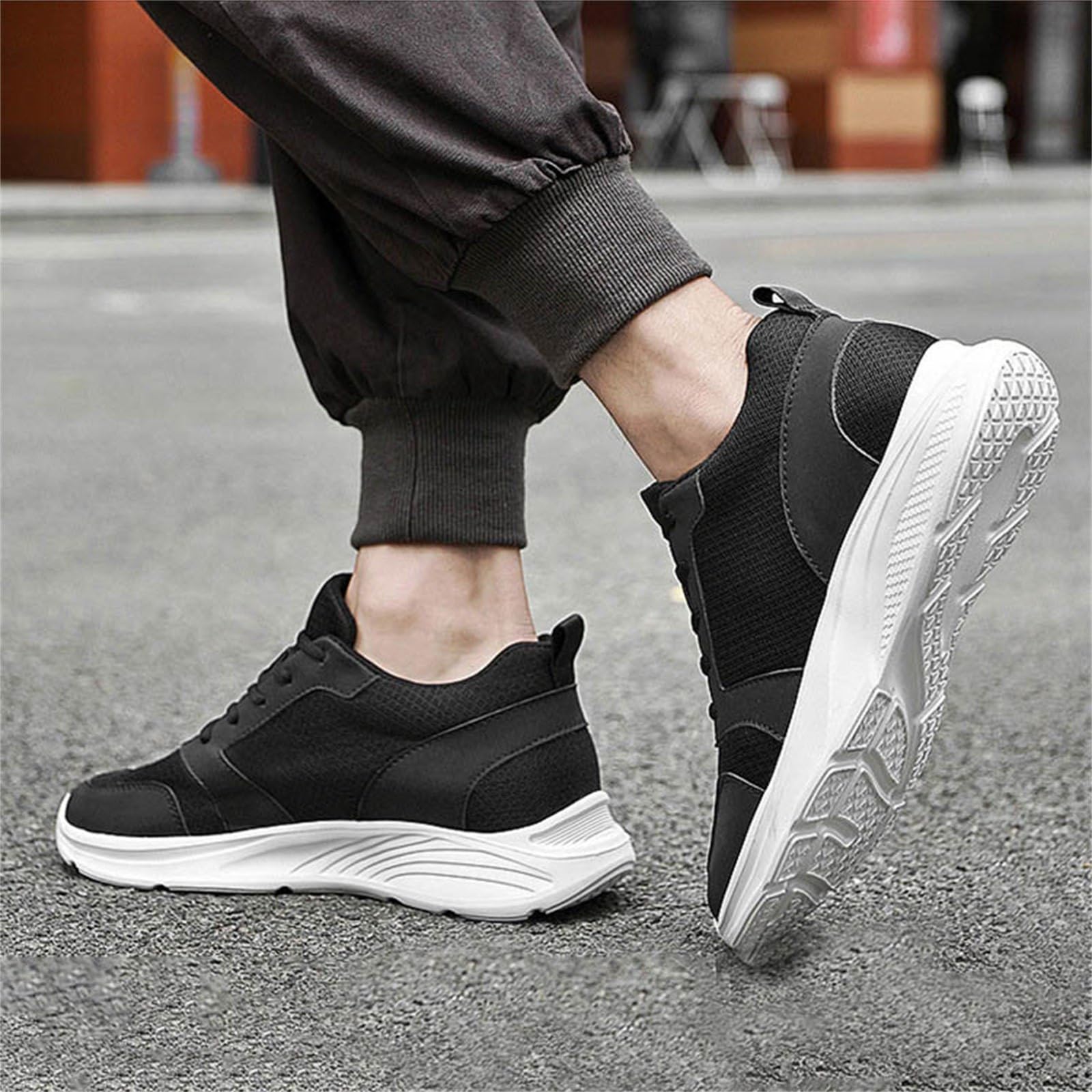 Zapatillas Hombre Running Zapatillas Trail Running Gym Calzado Hombres Gimnasio Andar De Correr Runing Deportivas Negras Zapatos Deporte Shoes Antideslizante Sapatilhas Corrida 46 Fitness Mens