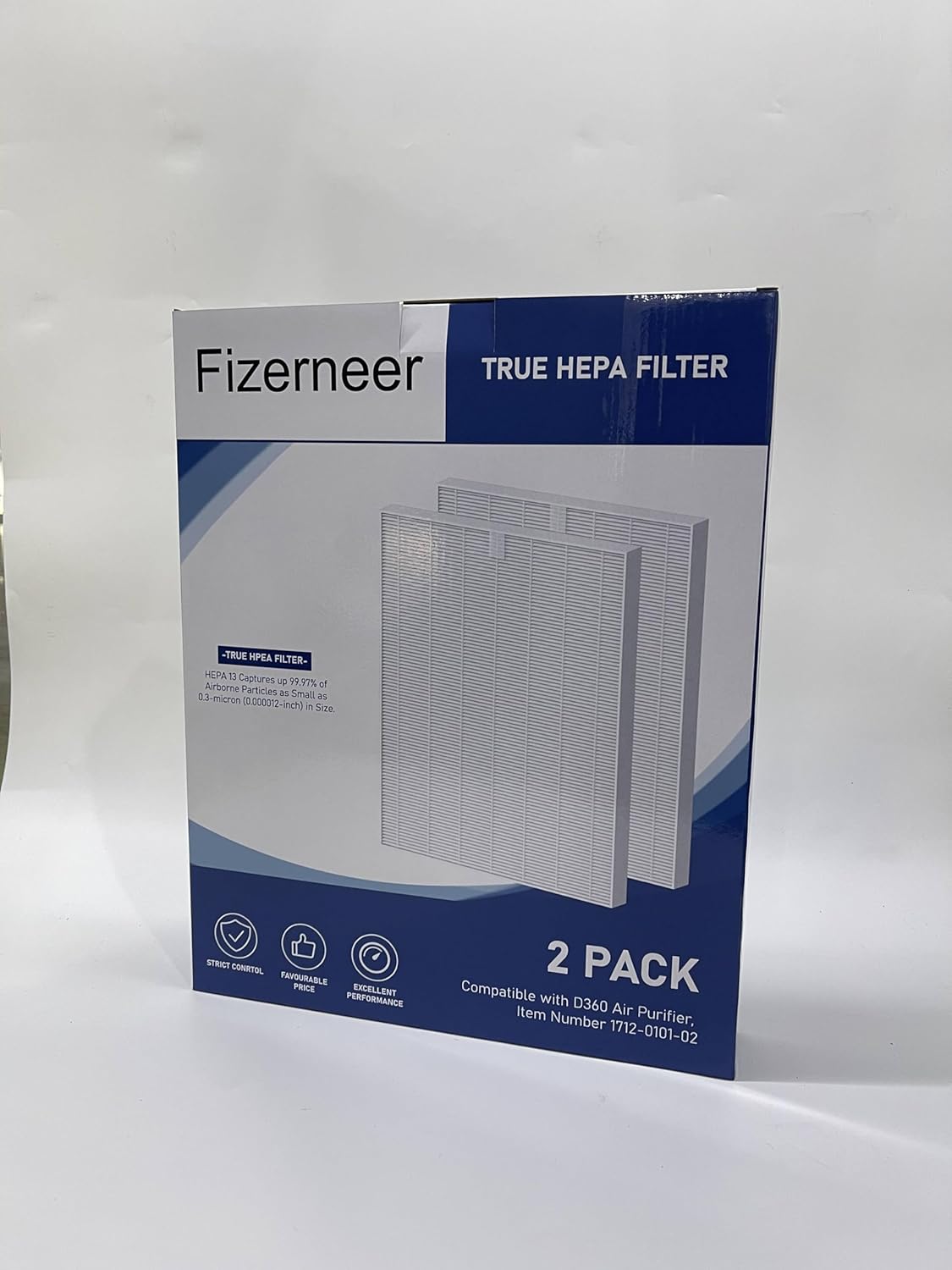 D360 Ture HEPA Replacement Filter Compatible with Winix D360 Air Cleaner Purifier, Item Number 1712-0101-02, 2 Ture HEPA Filter Only