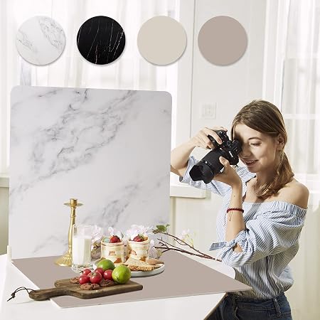 Amazon  BEIYANG 撮影 背景 撮影用背景 ボード 写真撮影用背景 2PCS 