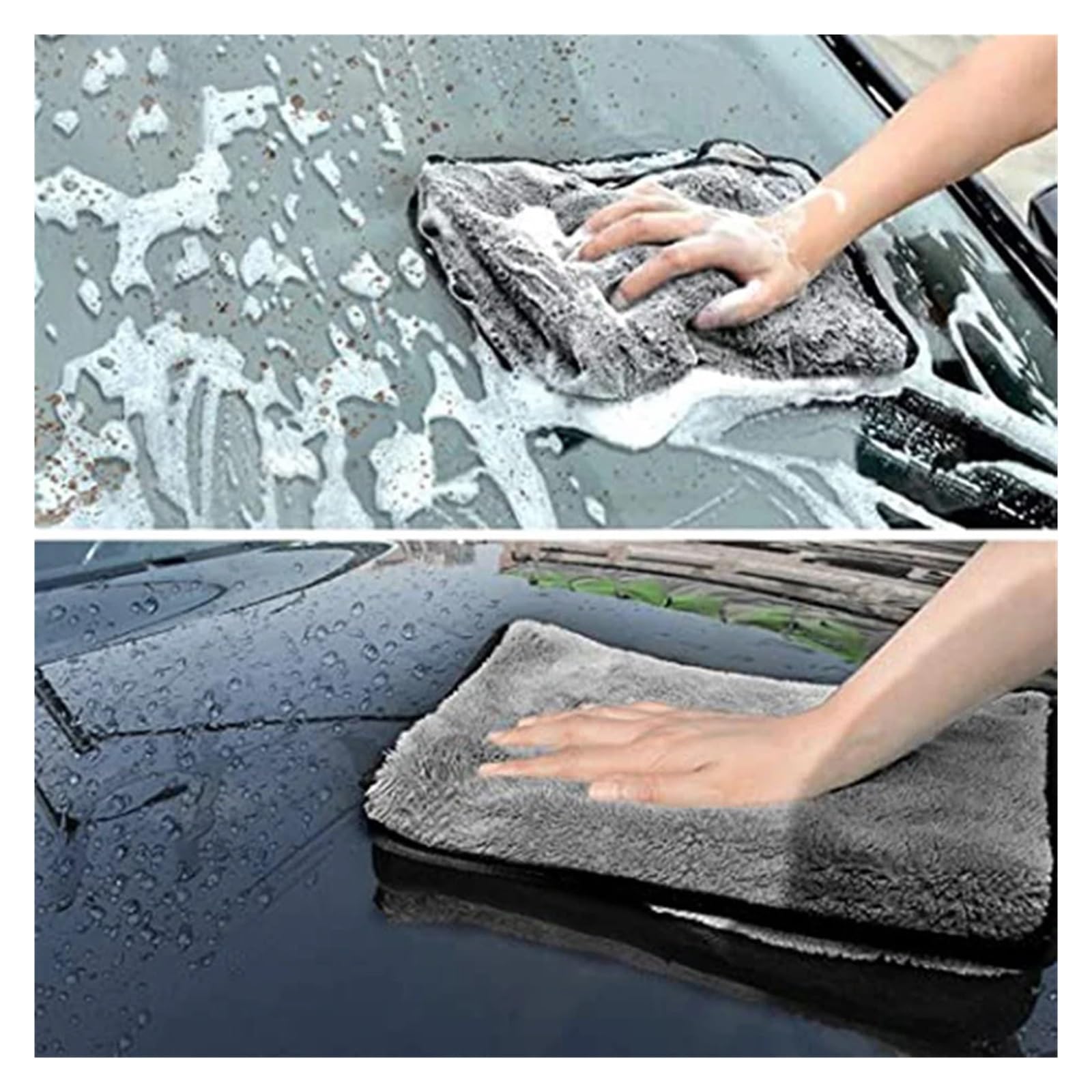 20 stücke Auto Waschen Mikrofaser Handtuch Polieren Waschen Handtücher Auto Reinigung Trocknen Tuch Säumen Auto Pflege Detaillierung Waschen Handtuch für Autopflege