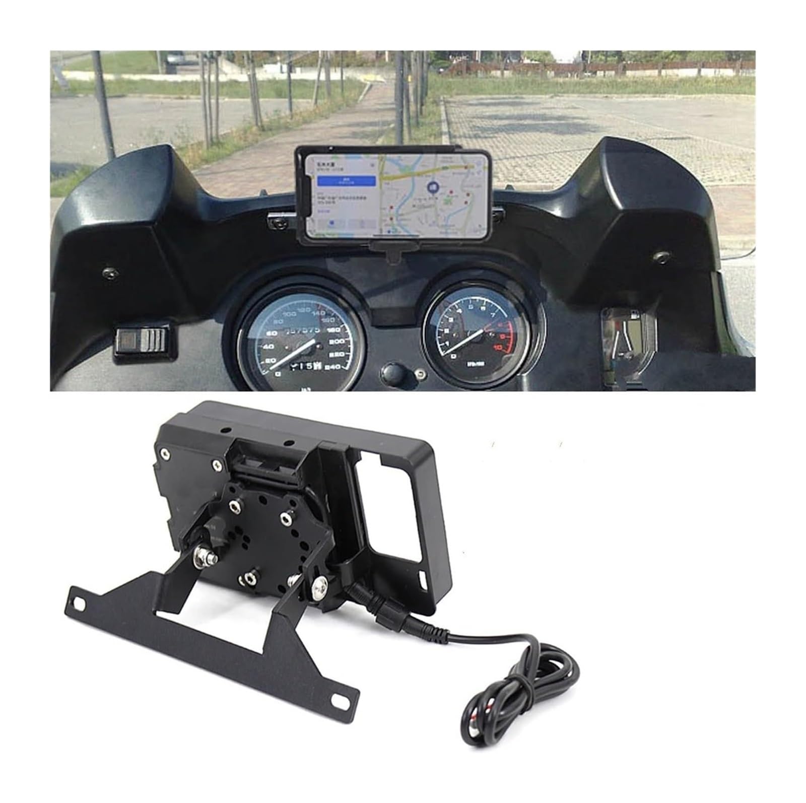 Support de Navigation pour Moto pour BMW pour R1150RT pour R850RT Guidon Navigation Support GPS Moto Accessoires Téléphone USB
