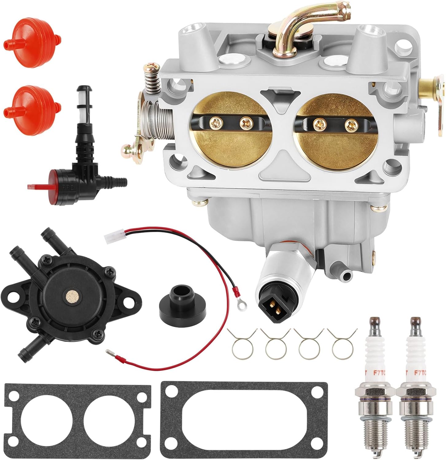 0K1588 Carburetor Carb Compatible with Generac GP15000 GP17500 Portable Generator with GT990 Engine, Replaces #0G4612 0F9035 with Spark Plug Fuel Pump