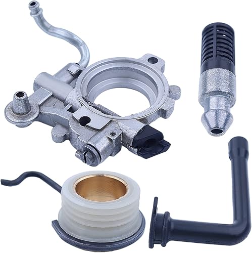 Kit de línea de engranaje helicoidal del engrasador de la bomba de aceite para Stihl 044 MS440 MS 440 11286403205