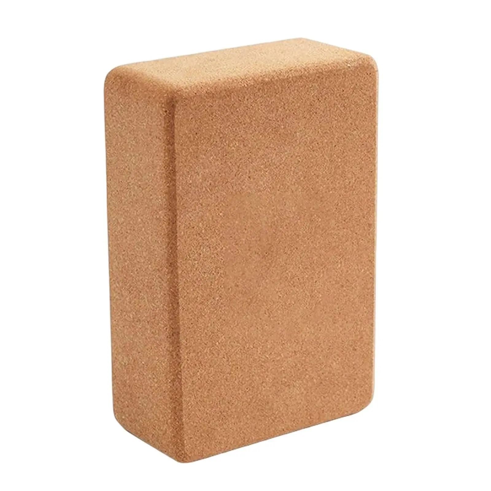 Bloque Yoga Cork Yoga Brick Single Block Body Building Supportive Soft Squat Wedge