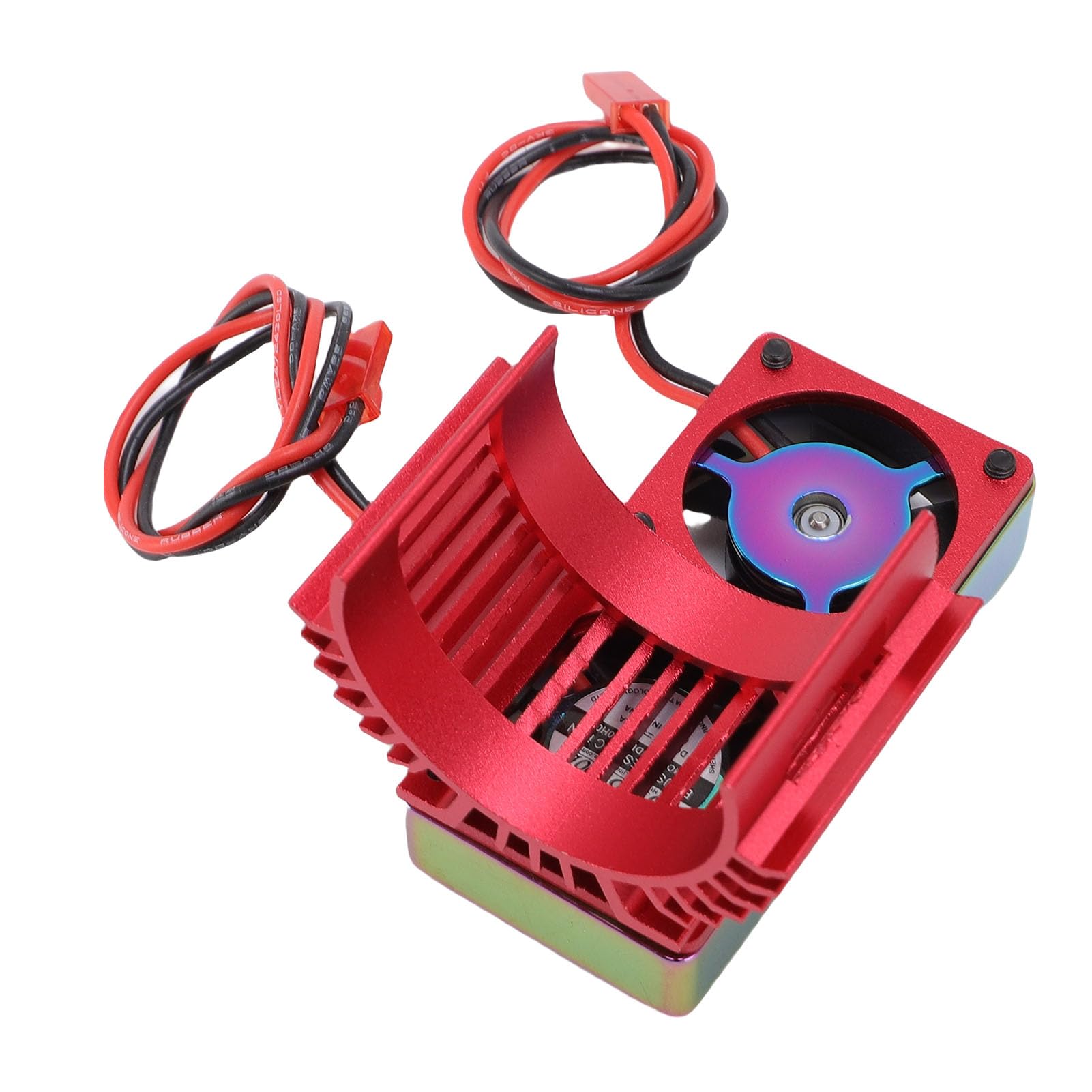 RC Model Car Motor 36mm 380 540 550 3650 Dual Fan Heat Sink High Speed Colorful Version Aluminum Alloy for RC(car Enthusiasts)