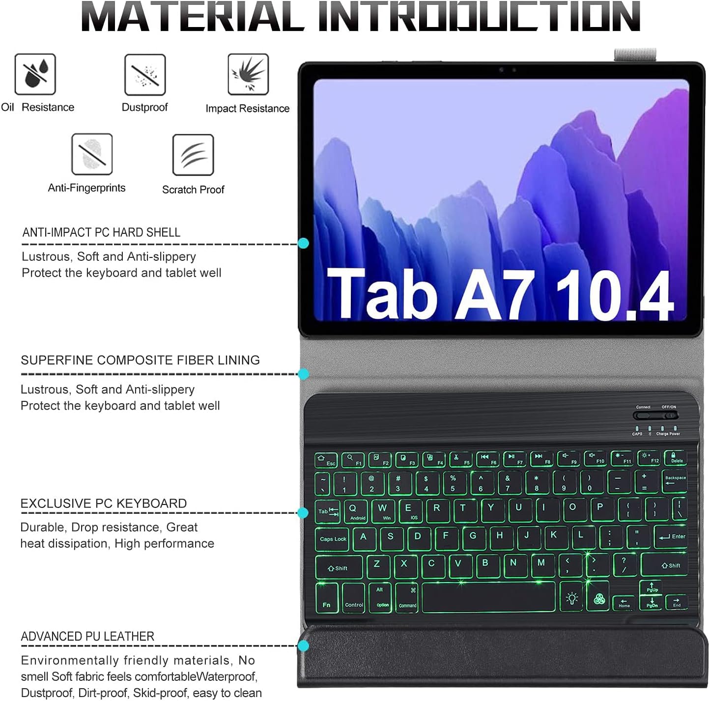 🔥 Hot Deals Samsung Galaxy Tab A7 Case with Keyboard Ultra-Thin PU Leather Slim Folio Stand Cover Removable Wireless Bluetooth Backlit Keyboard for 2020 Galaxy Tab A7 10.4 SM-T500/T505/T507 (ST720-Black) Black Friday - 50% OFF Samsung Galaxy Tab A7 Case with Keyboard Ultra-Thin PU Leather Slim Folio Stand Cover Removable Wireless Bluetooth Backlit Keyboard for 2020 Galaxy Tab A7 10.4 SM-T500/T505/T507 (ST720-Black)