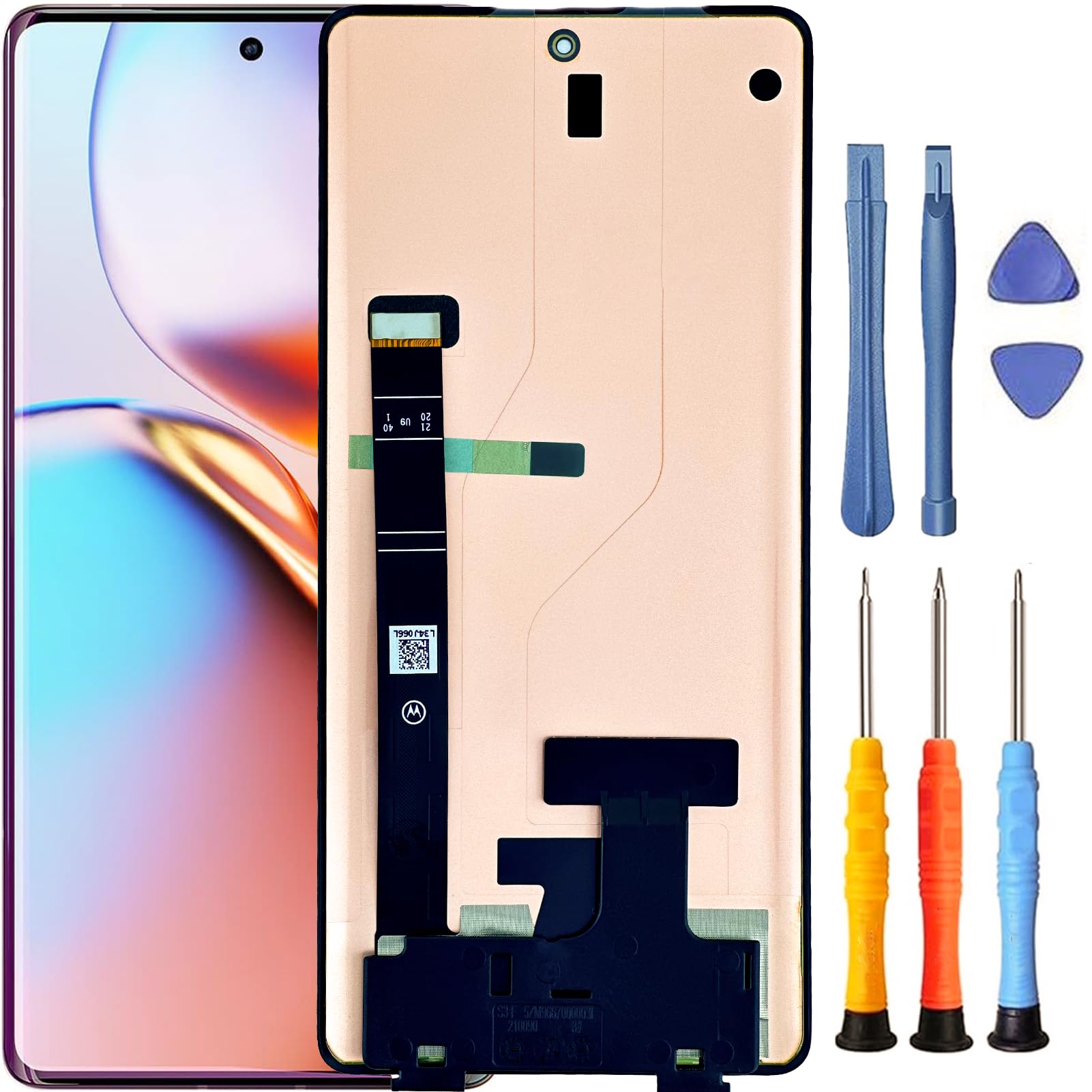 Display LCD + Touch Screen Digitizer Con Cornice Per Motorola Moto Edge Plus 2023 XT2301, Nero - Foto 6
