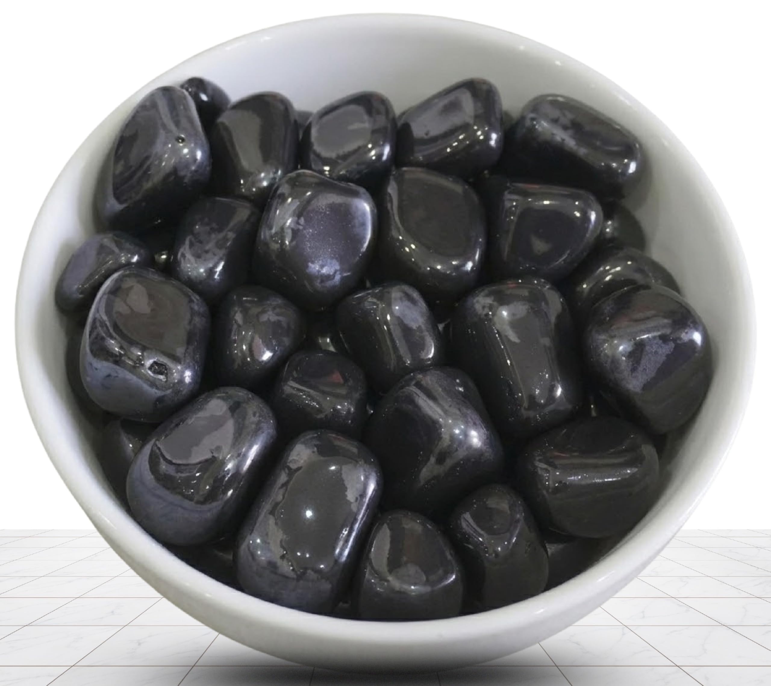 Black Polished Pebble Stone, Natural Granite, Decorative Stone-image-34