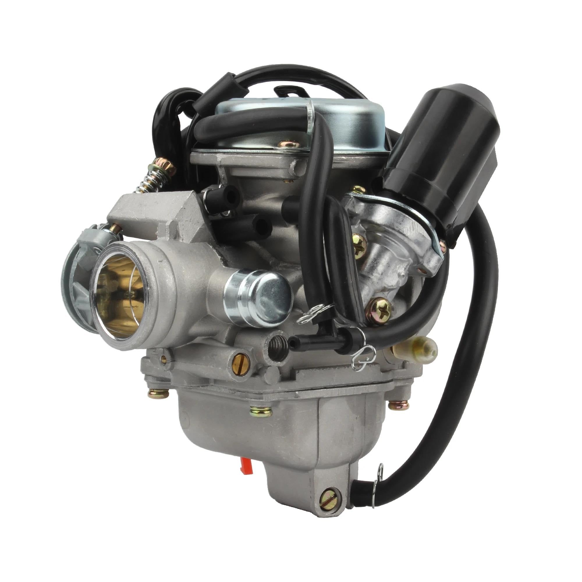 Carburador Repuesto para GY6 125cc 150cc 152QMI 152QMJ 157QMI 157QMJ PD24J Carburador Motocicleta con Filtro Aire Tubo Entrada(Kit 1)