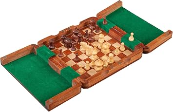 Ultimate Wooden Magnetic Travel Chess Set - 7.5"
