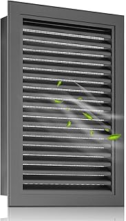 12" X 18" Aluminum Alloy Gable Vent, Enhanced Airflow Attic Vents, Ideal for Tool Shed, Exterior Wall, Crawl Space, Houses, and Garage, Vent Opening