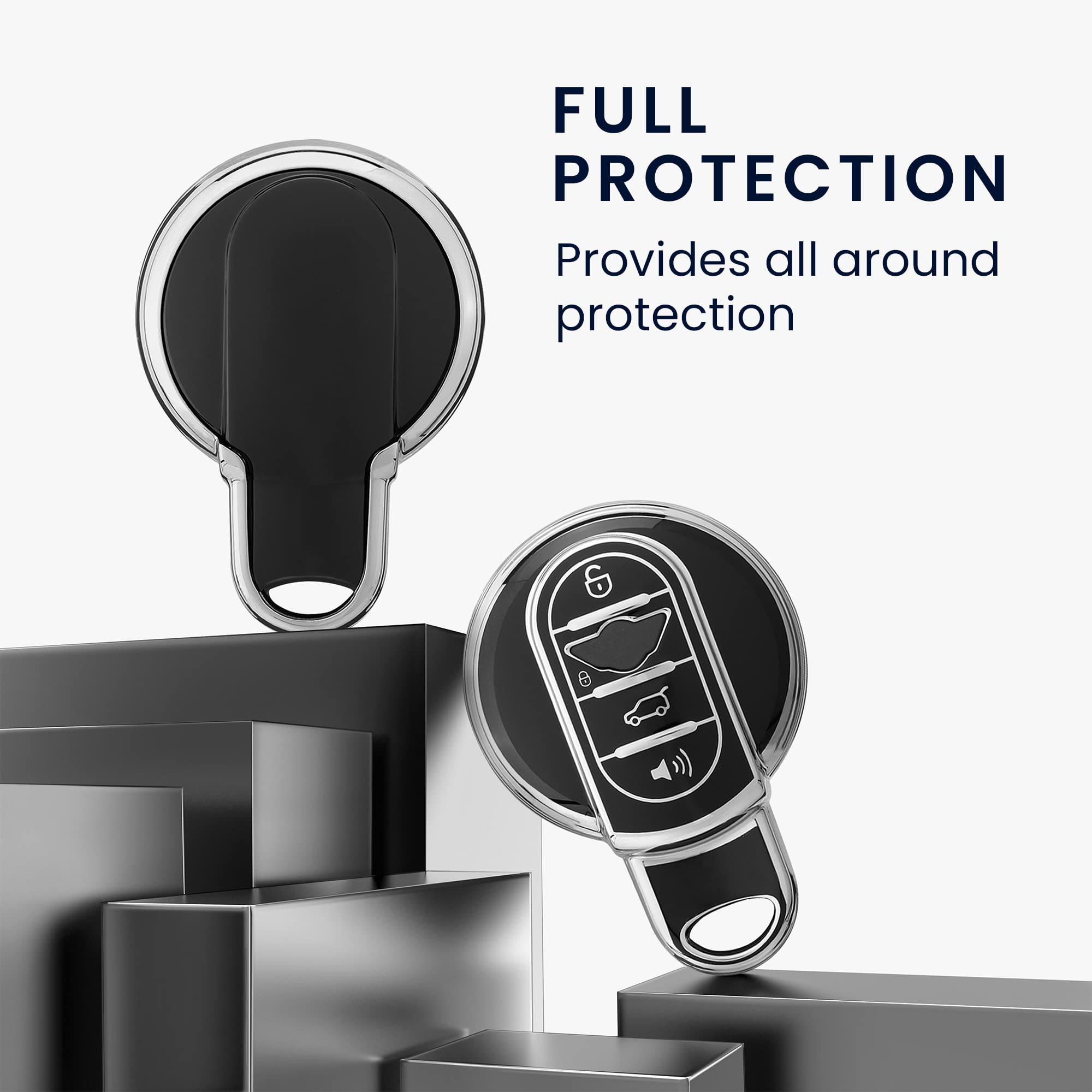 Cover Per Chiave Smart Kwmobile - Custodia Protettiva In Silicone Con Design Divertente - Foto 9