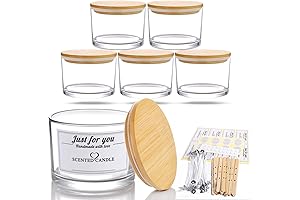 Eco-Friendly Glass Candle Jars