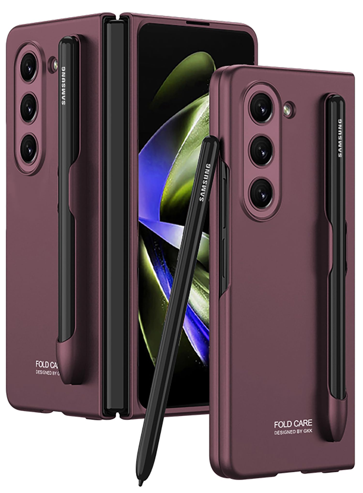 Kapa Ultra Thin Back Case for Samsung Galaxy Z Fold 5 | [Inbuilt S Pen Holder] Full Body Protection Hard Back Cover (Wine Red) (B0CHMN3BNL) Amazon Price History, Amazon Price Tracker