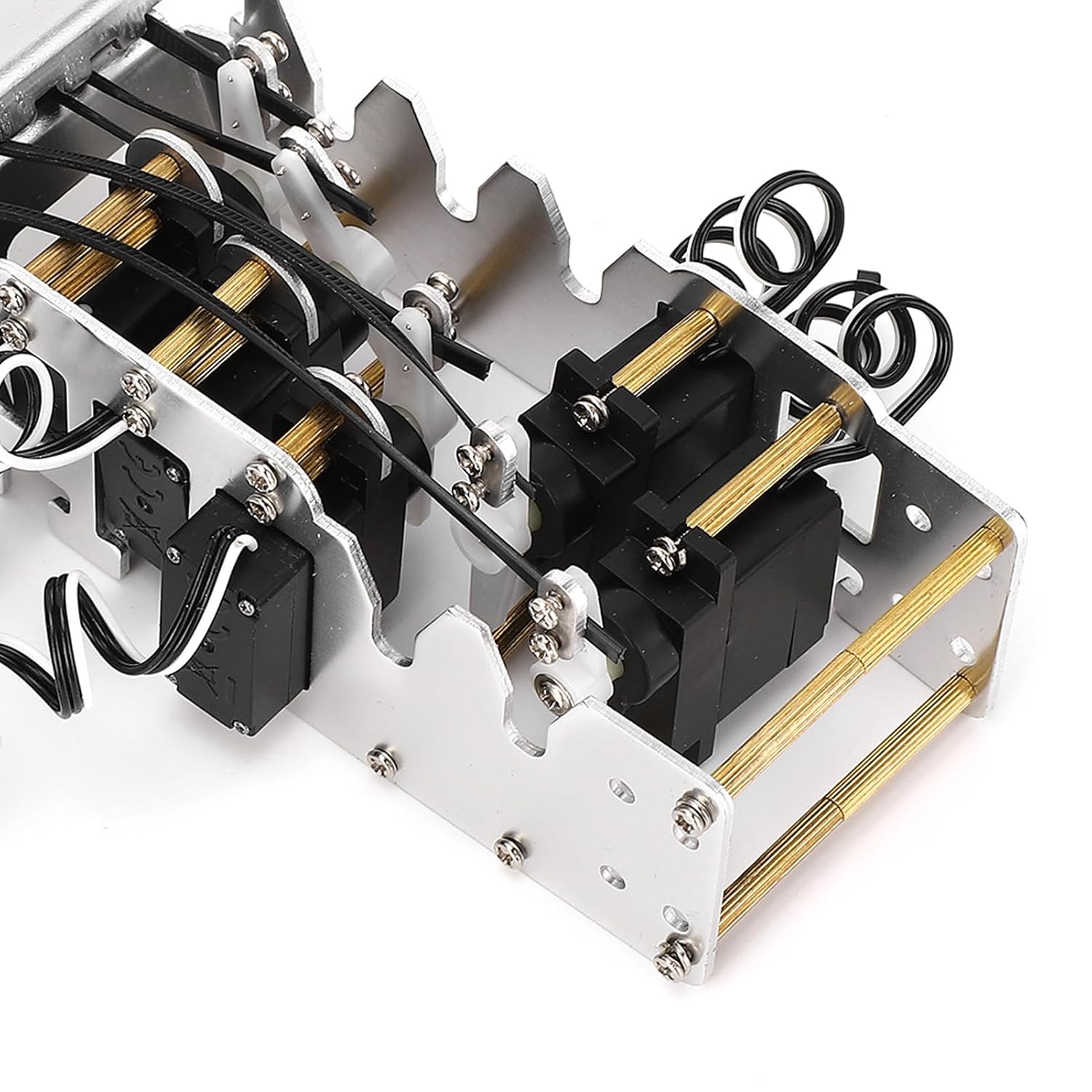 Robotic Arm Kits, Mechanical Hands, Bionic Robot Mechanical Arm, Metal, 1/1 Scale Analog Servo, 5 Finger Manipulator, for Development