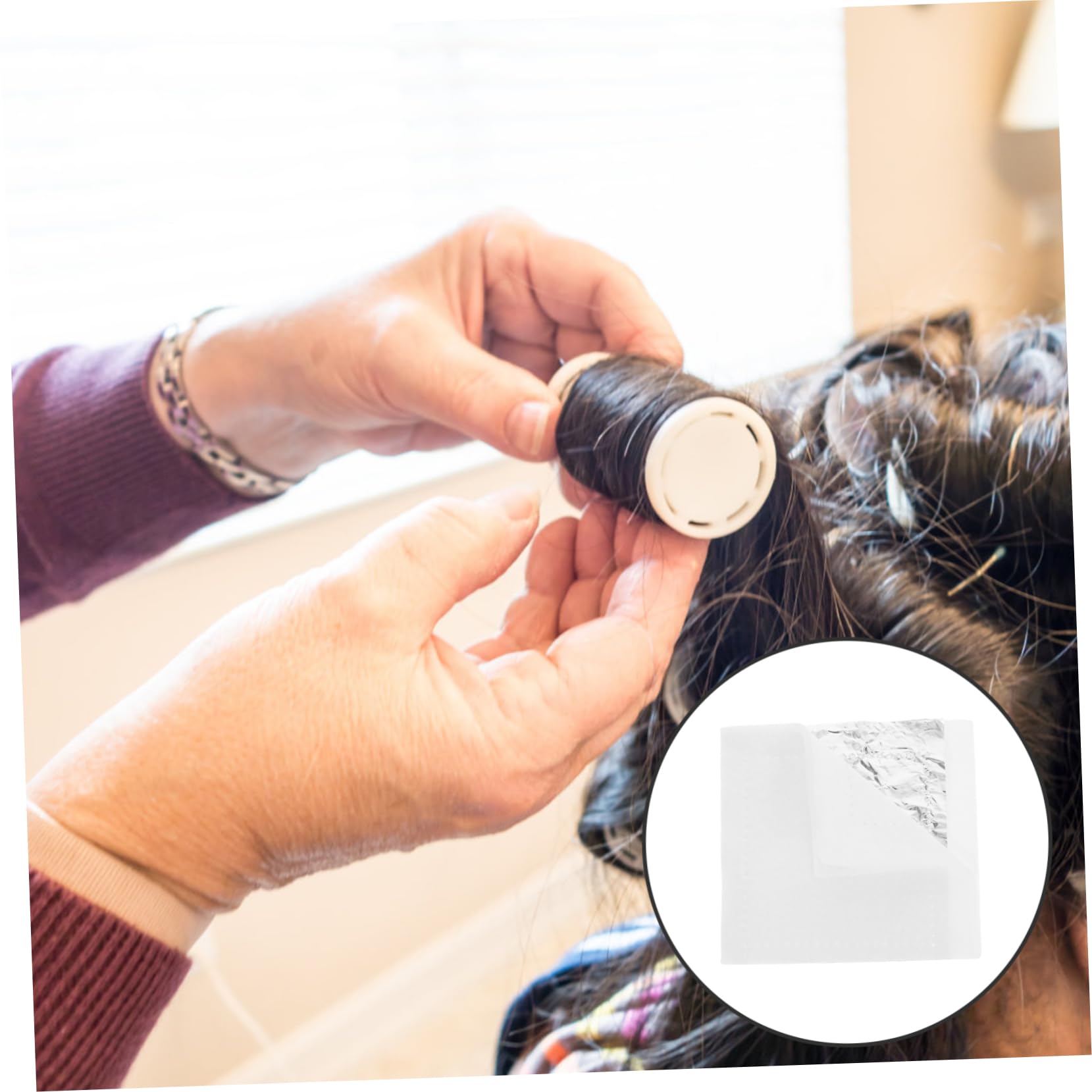 FOMIYES Hair Perming Sheets Wraps 20 Sheets Perm for Hair Salon Supplies Material for Safe Styling