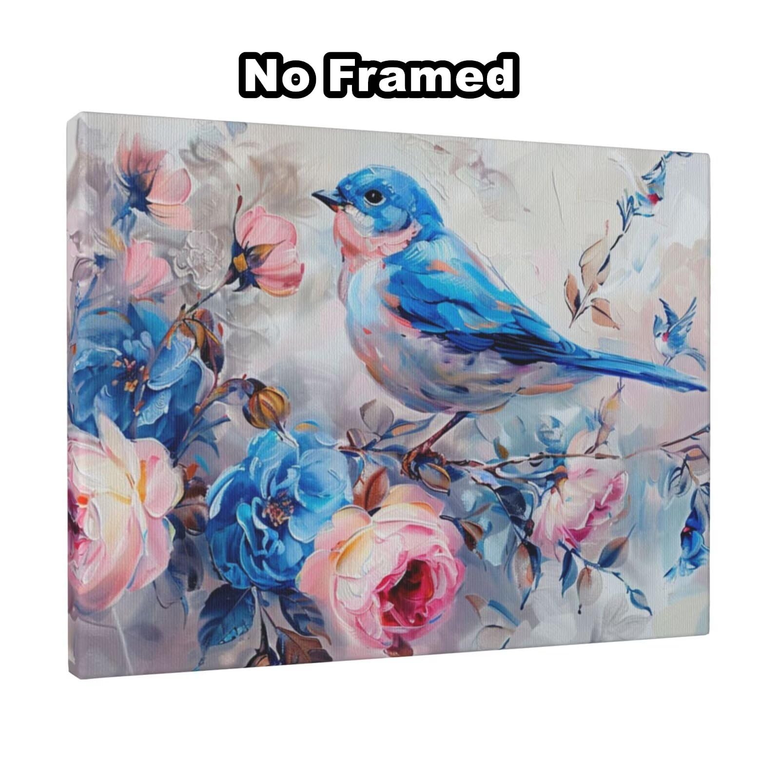 Kit per pittura con numeri per adulti, pittura con numeri e fiori, in acrilico con numeri per adulti/principianti, pittura ad olio per decorazione da parete della casa, 105 x 80 cm, senza cornice)