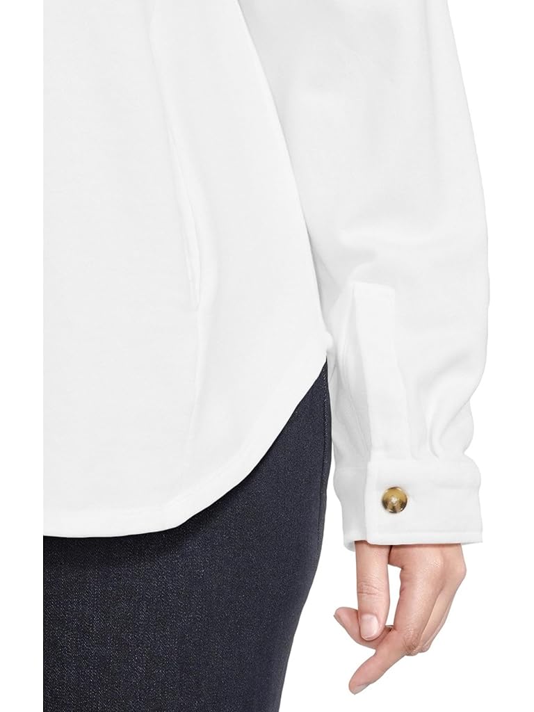 White Mod-o-doc Long Sleeve Button Down Overshirt