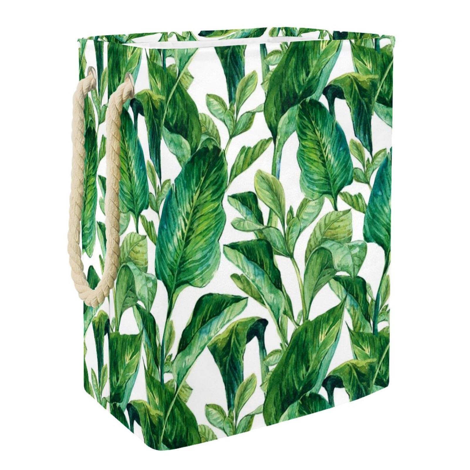 Panier à linge imperméable en tissu avec anses panier de rangement floral