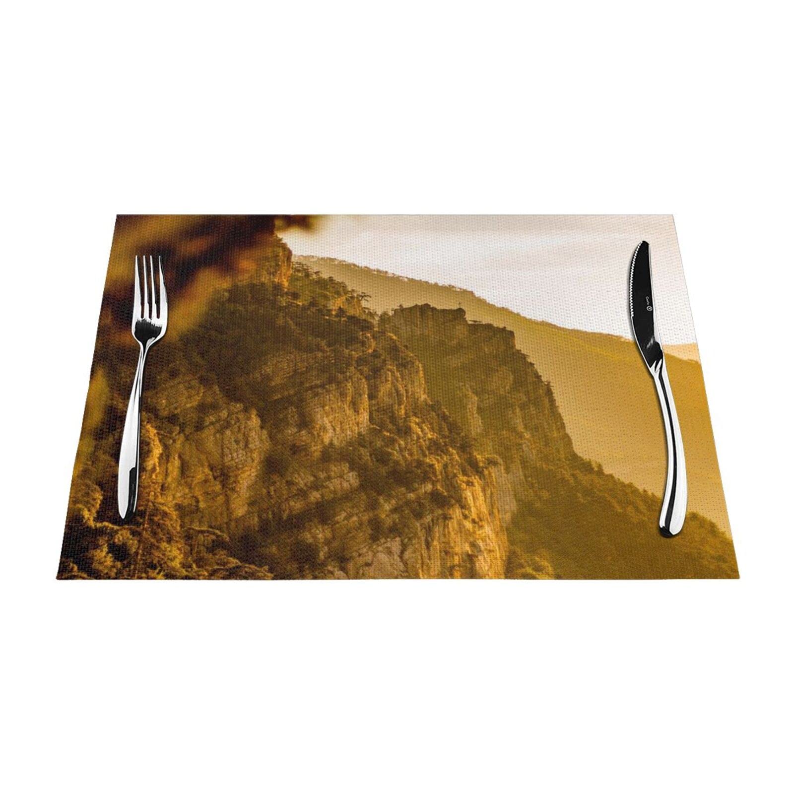 Set de table résistant à la chaleur 30,5x45,7 cm imprimé montagne