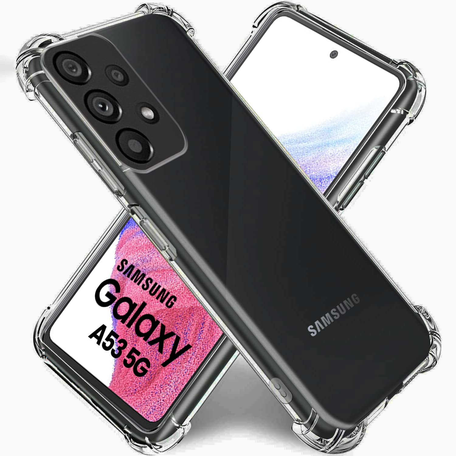 CoverLine Samsung Galaxy A53 5G Transparent Silicon Case Cover [Protective + Anti Shock Proof CASE], Samsung Galaxy A53 5G Back Cover Case (B09WVTDJ25) Amazon Price History, Amazon Price Tracker
