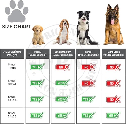 Miniatura 5 de FPN - Almohadillas rosadas para orinar de cachorros de 24 x 36 pulgadas, paquete de 25 unidades, extra absorbentes, almohadillas resistentes para