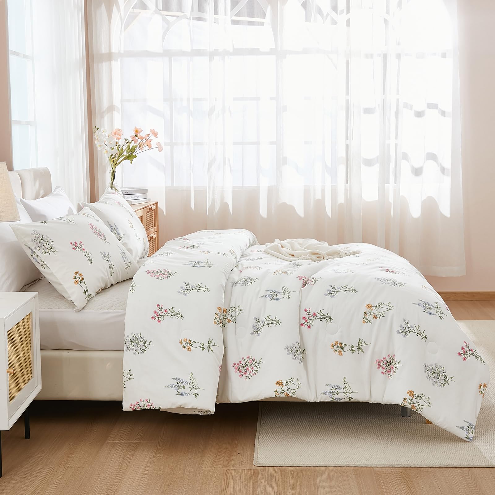 Herside 100% Washed Cotton Duvet Cover Set Double Size - Image 4