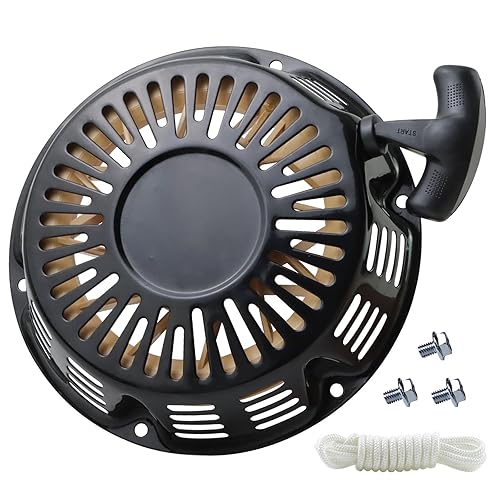 Conjunto de arranque compatible con Honda GX340 GX390 GX610 GX620 11HP 13HP 18HP 20HP Harbor Freight Predator 420cc Motor Recoil Starter
