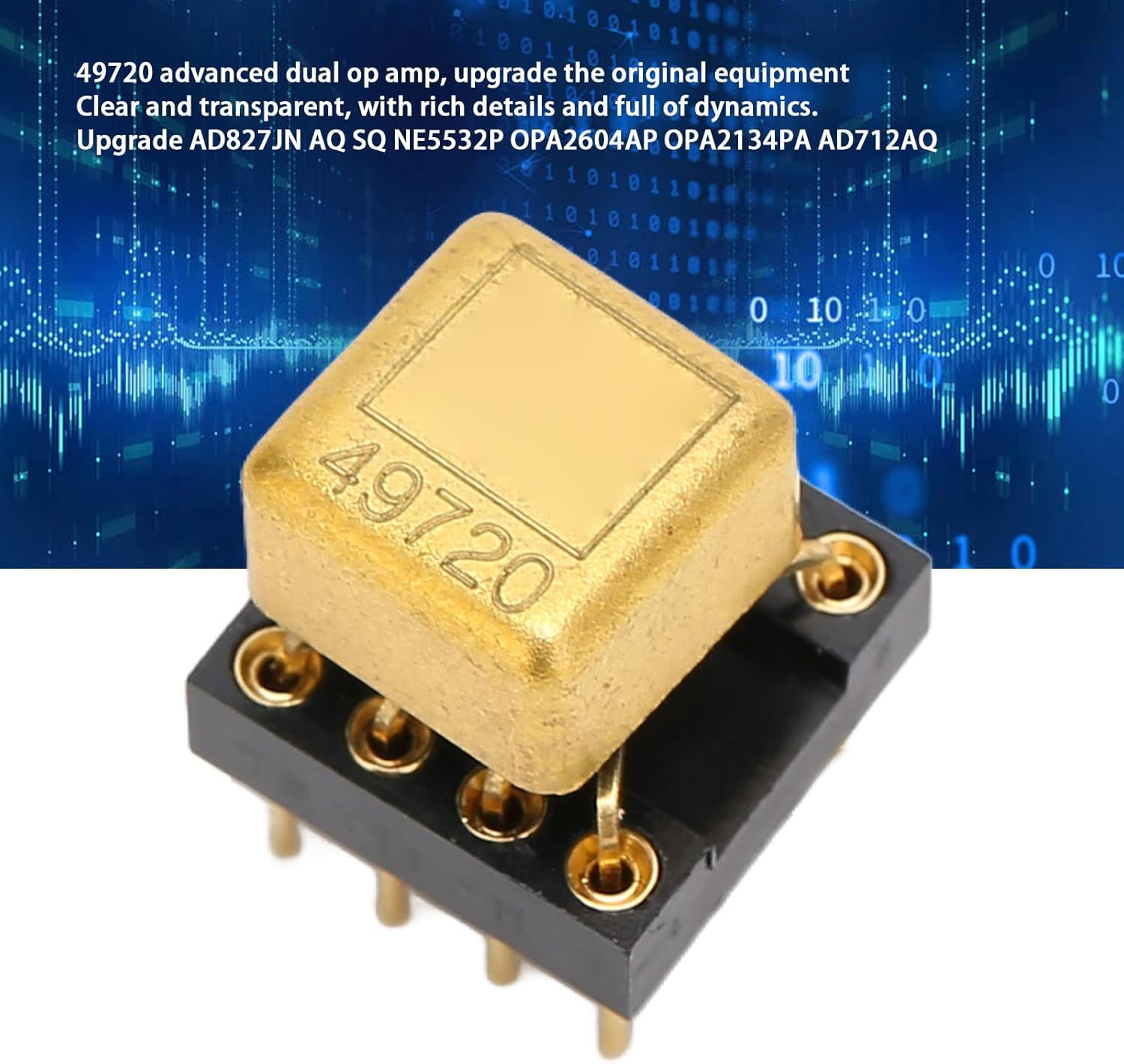 Sanpyl Dual Op Amp, LME49720HA HiFi Amplifier Board Upgrade AD827JN AQ NE5532P OPA2604AP OPA2134PA AD712AQ, Used in Decoder, Music Player, Preamplifier, Headphone Power Amp, CD