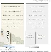 Vista 90 de MAYFAIR LINEN Twin XL Fitted Sheet Only - 100% Egyptian Cotton 600 Thread Count 16" Deep Pocket Fitted Sheet Twin XL, Cooling Sateen Elastic Bottom