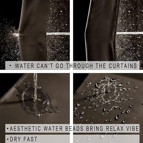 Miniatura 3 de XTMYI Juego de 2 cortinas de café marrón oscuro para cocina, paquete de 2 cortinas cortas aisladas impermeables para ventanas pequeñas de baño, 30