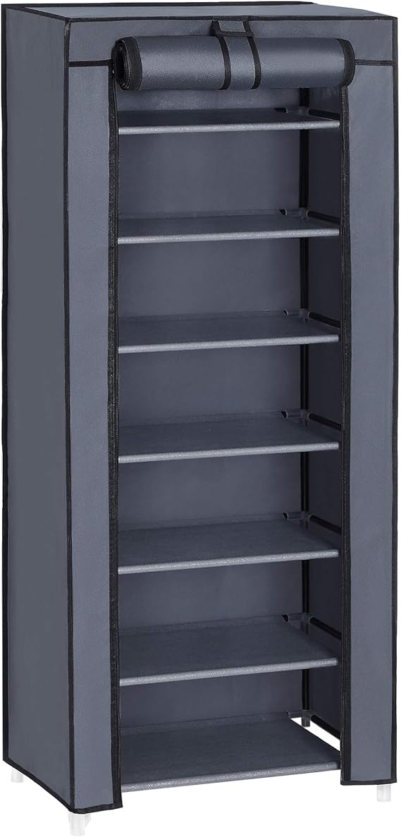 Scarpiera Tessuto 11 Piani Per 36-41 Scarpe - Copertura Antipolvere, Struttura Metallo, Risparmio Spazio - Foto 9