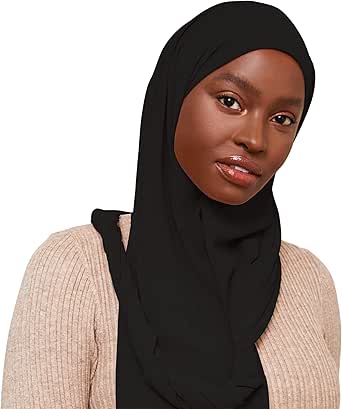 chiffon hijab with matching undercap