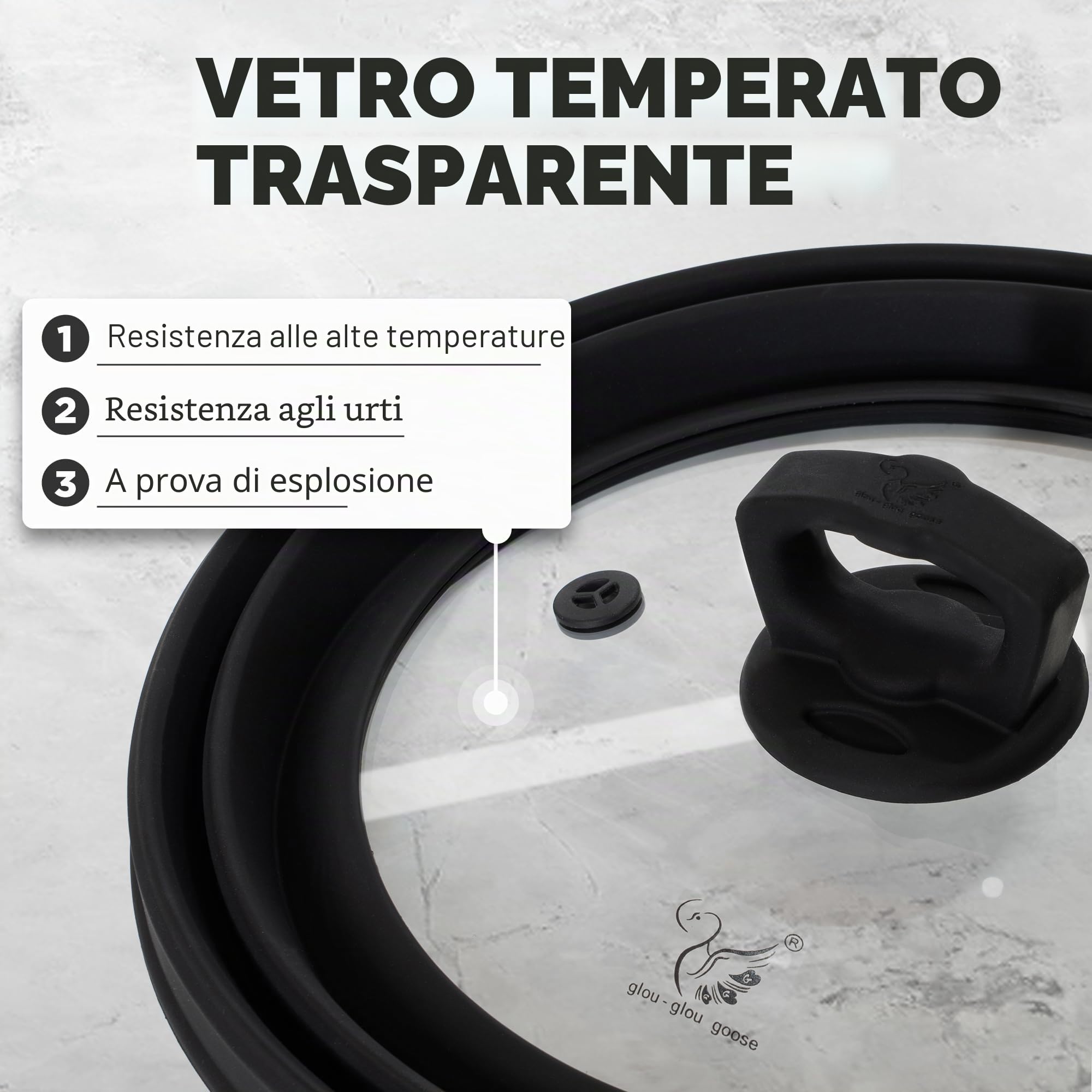 Copertura per forno a microonde, in vetro temperato, per alimenti, 30 cm, in silicone, pieghevole, per cucina (nero)
