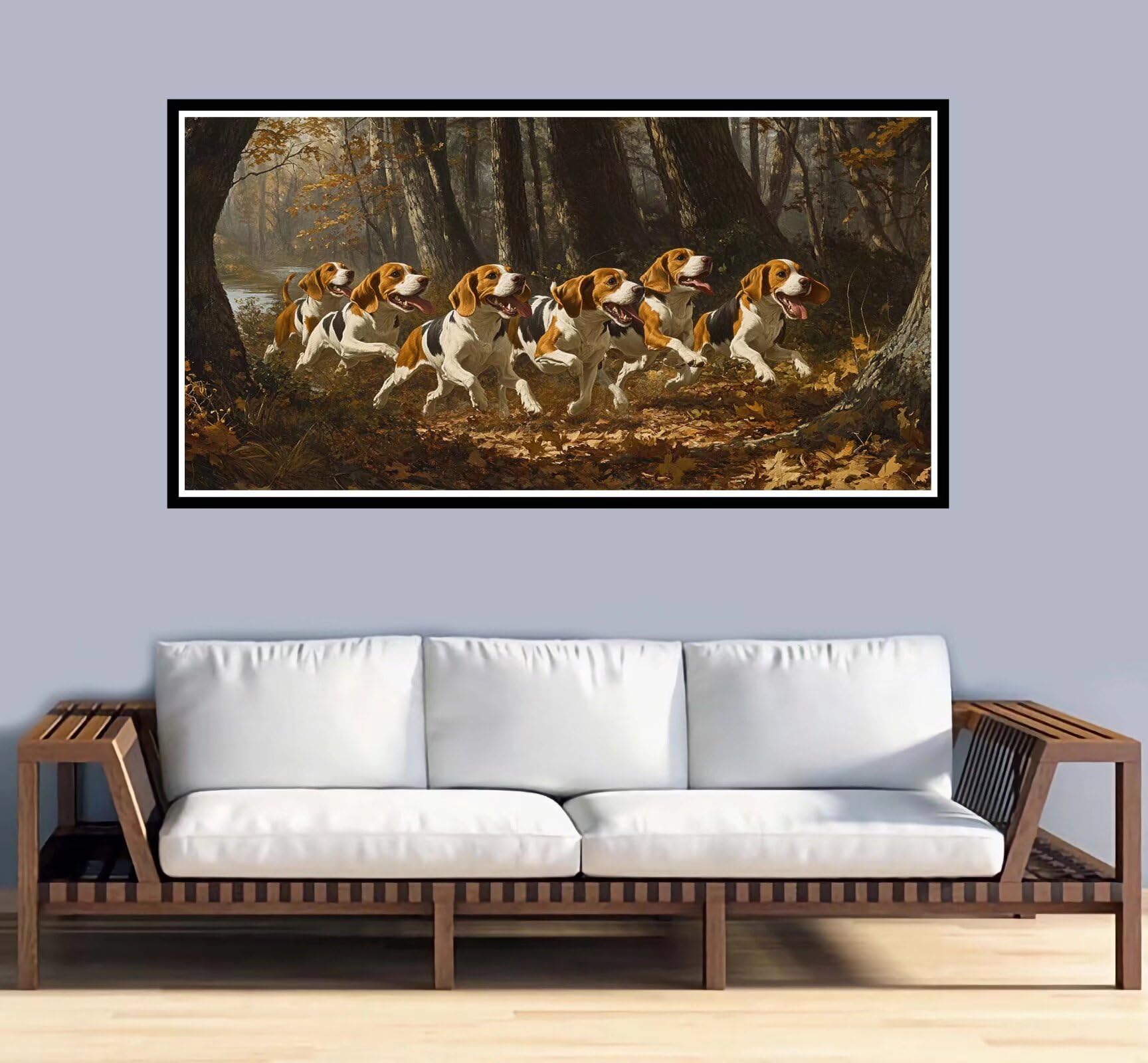 Grande Dipingere con i Numeri 60x120cm Dipingere con i Numeri Adulti Foresta Paint by Numbers Hobby Creativi Adulti e Principianti fai da te Kit Completo Craftoria,Decorazioni Casa Regalo Cane-y1194