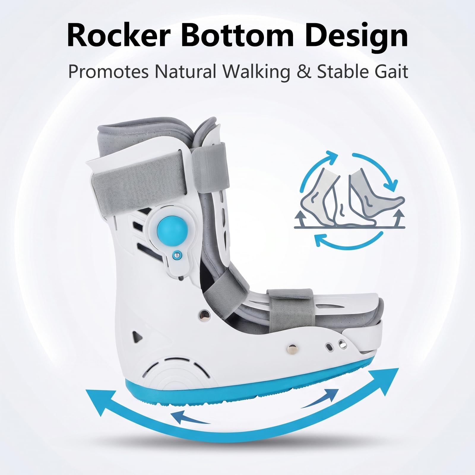 Walker Fracture Boot Air Cam Walker Boot gonfiabile per chirurgia del tendine d'Achille, distorsioni acute della caviglia, piede rotto, cura post-operatoria (M)