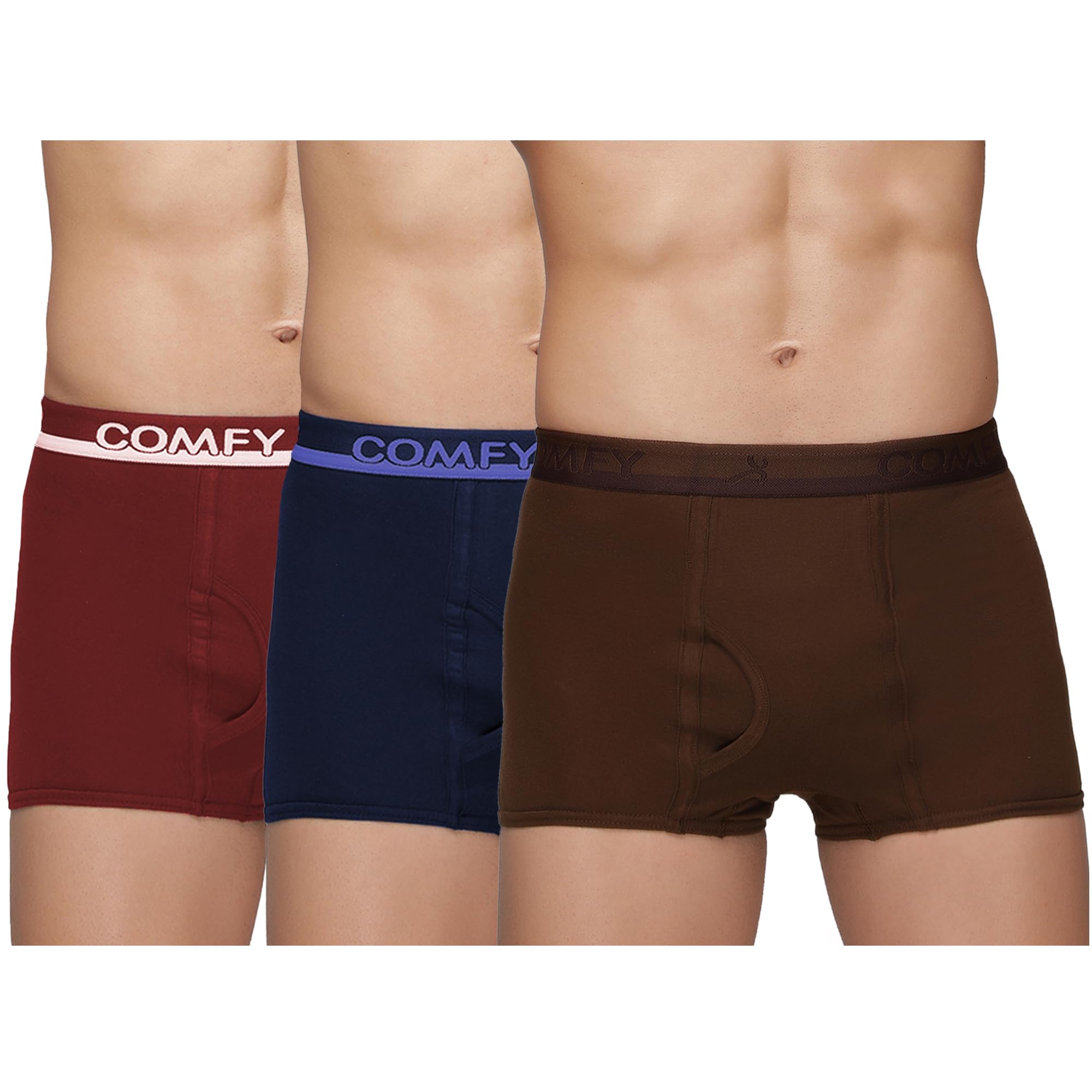 amul comfy Men's Trunk Underwear | Soft Outer Elastic | Soft Waistband | Breathable Comfortable Innerwear | Pack of 2 | Color May Vary-picture-57