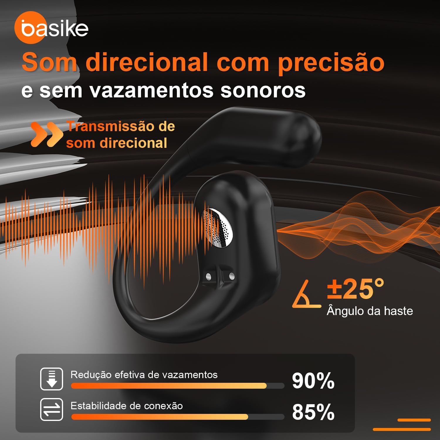 Fone De Ouvido Bluetooth Esportes, Basike T7, IPX6/OWS, Tela LED Dupla, Fone de Ouvido Estéreo Hi-Fi, Suporta Chamadas de Voz, 60 Horas em Standby Para Corrida e Exercícios ao Ar Livre (PRO Preto) Fone De Ouvido Bluetooth Esportes, Basike T7, IPX6/OWS, Tela LED Dupla, Fone de Ouvido Estéreo Hi-Fi, Suporta Chamadas de Voz, 60 Horas em Standby Para Corrida e Exercícios ao Ar Livre (PRO Preto)