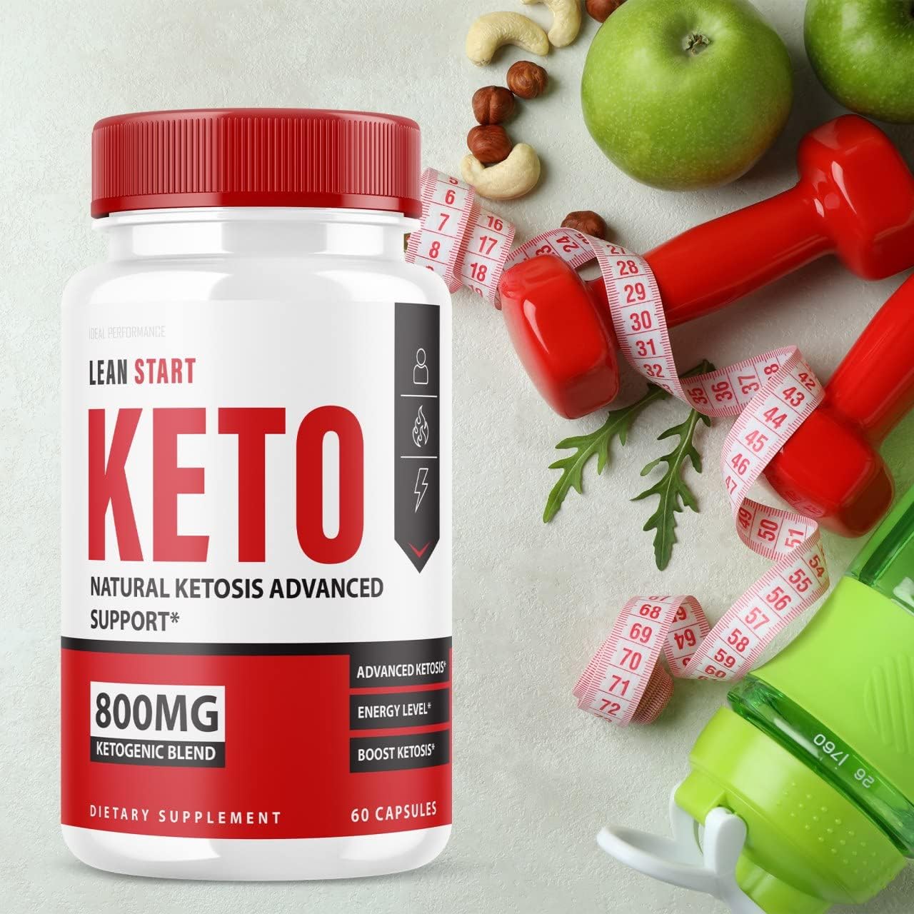 IDEAL PERFORMANCE (2 Pack) Lean Start Keto Pills (120 Capsules)