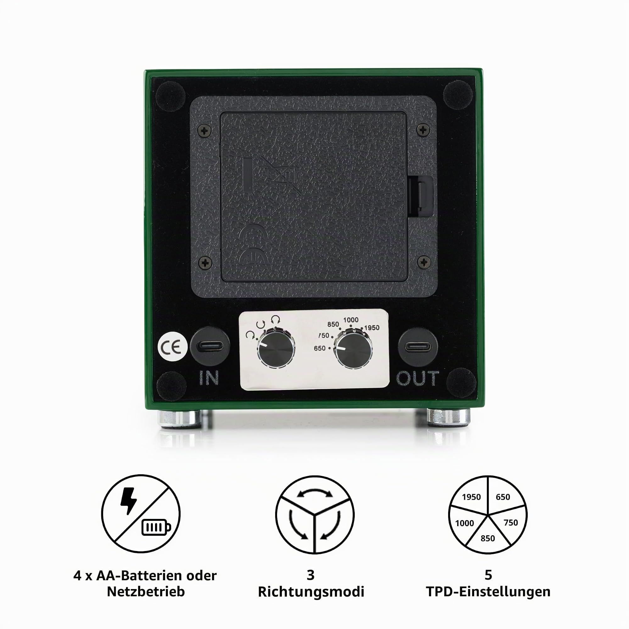 BARRINGTON Automatischer Uhrenbeweger Box | Einzeluhrenbeweger | leiser japanischer Motor | verstellbar TPD 650-1950