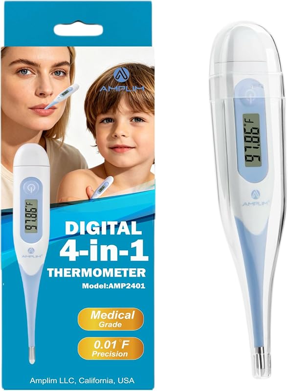 Medical Grade Accurate BBT for Ovulation Tracking Basal Thermometer | 1/100th Degree High Precision Fertility Prediction, 60-Sec Read