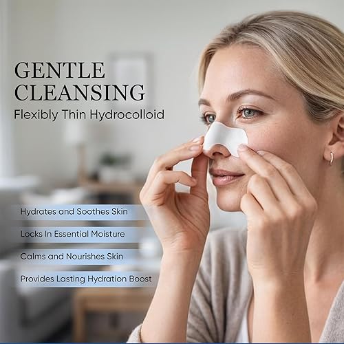 Miniatura 4 de Vue Swiss - Parches para la nariz, parches hidrocoloides, removedor de puntos negros durante la noche, absorbe la suciedad, hidrata e hidrata,