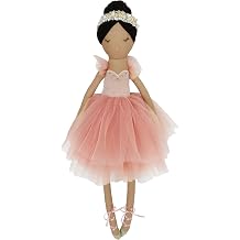 MON AMI Juliet Prima Ballerina 22-Inch Stuffed Doll, Plush Gift Girls | elegant ballerina doll, soft plush build, charming nursery decor, bedroom accent, playtime companion, collectors gift