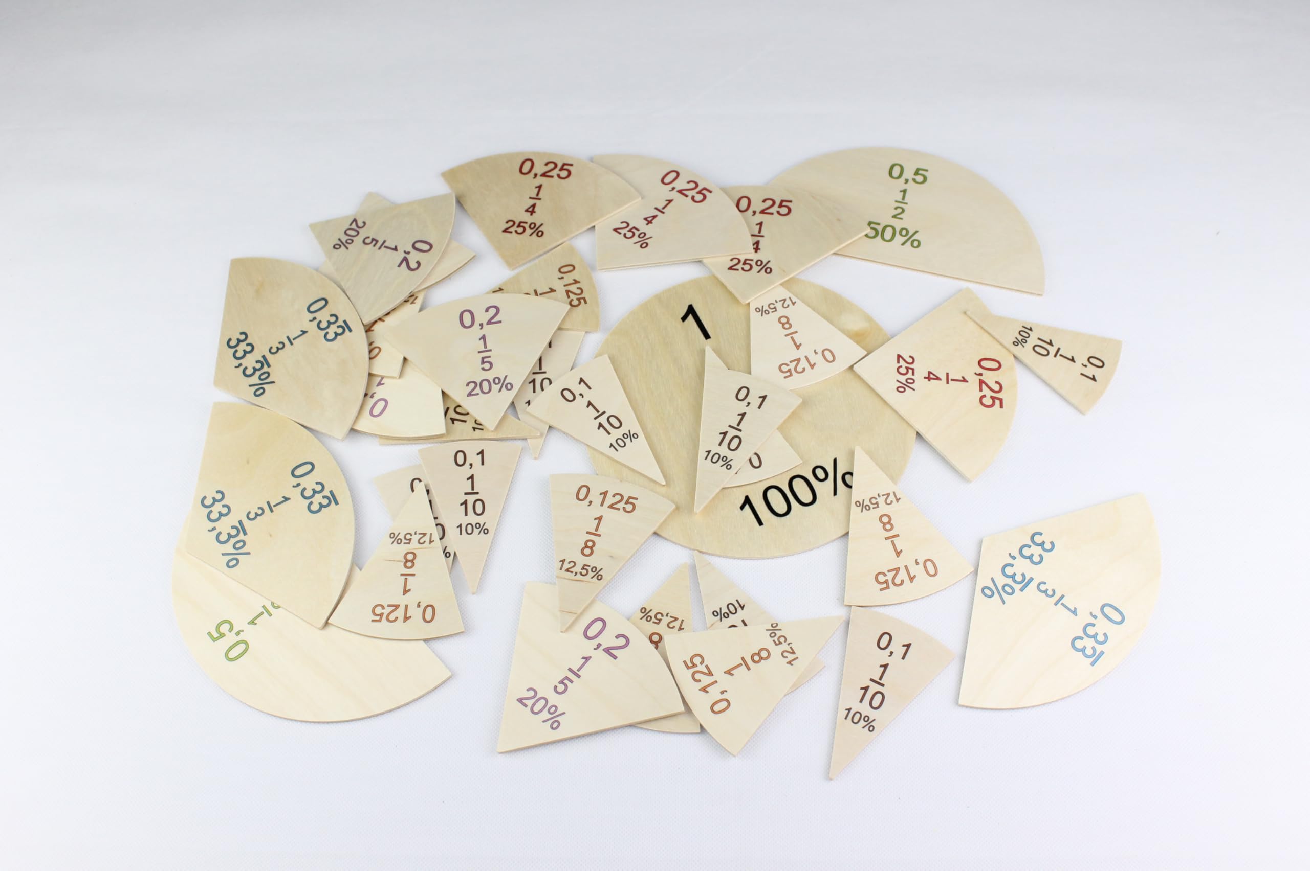 Bruchrechner Lernspiel Grundschule Rechnen Flächen Brüche Mathe Handarbeit natur Spielzeug Erzgebirge Kreis Verhältnisse