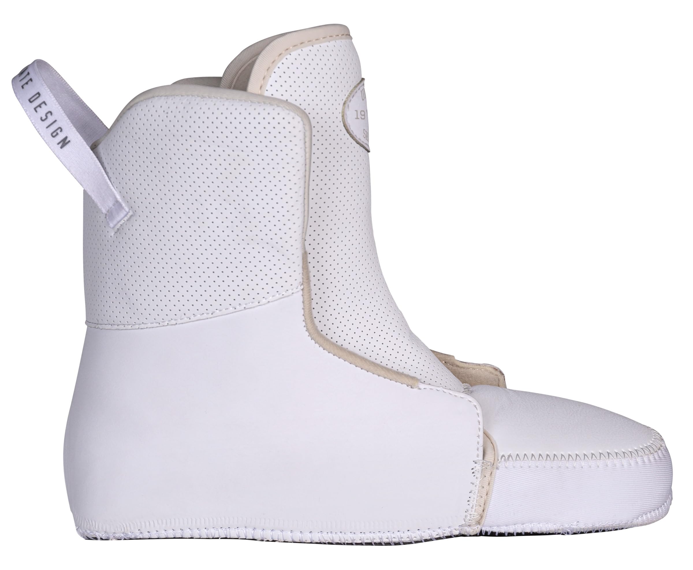 USD Sway Chess White Stunt Skates - Pattini in linea aggressivi Hardboot, Kizer Fluid IV UFS, 60 mm, 88 A, cuscinetti a sfera ABEC 9, bianco/grigio per Street & Park