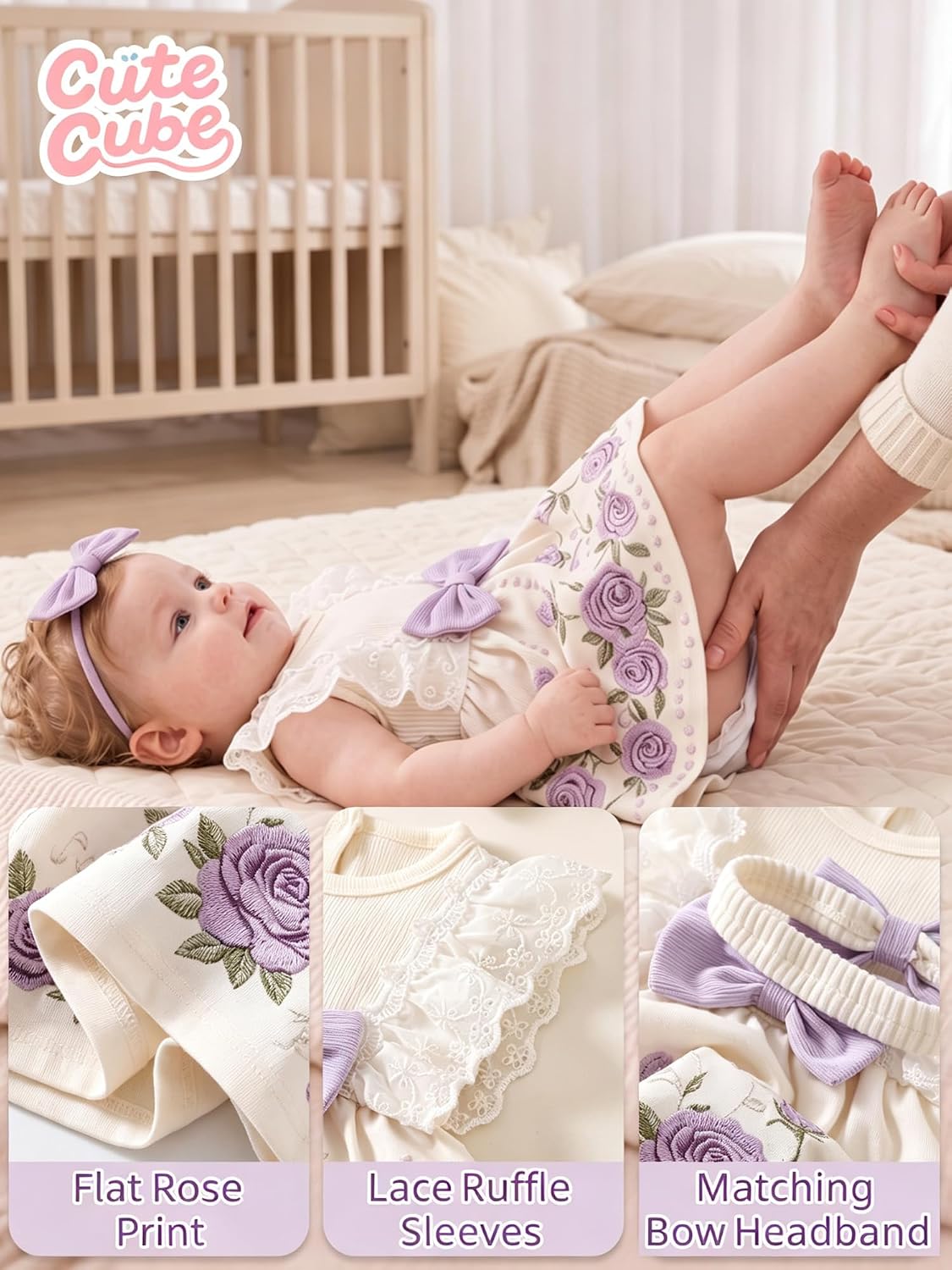 Baby Girl Sleeveless Ruffle Dress Summer Lightweight Breathable image 5