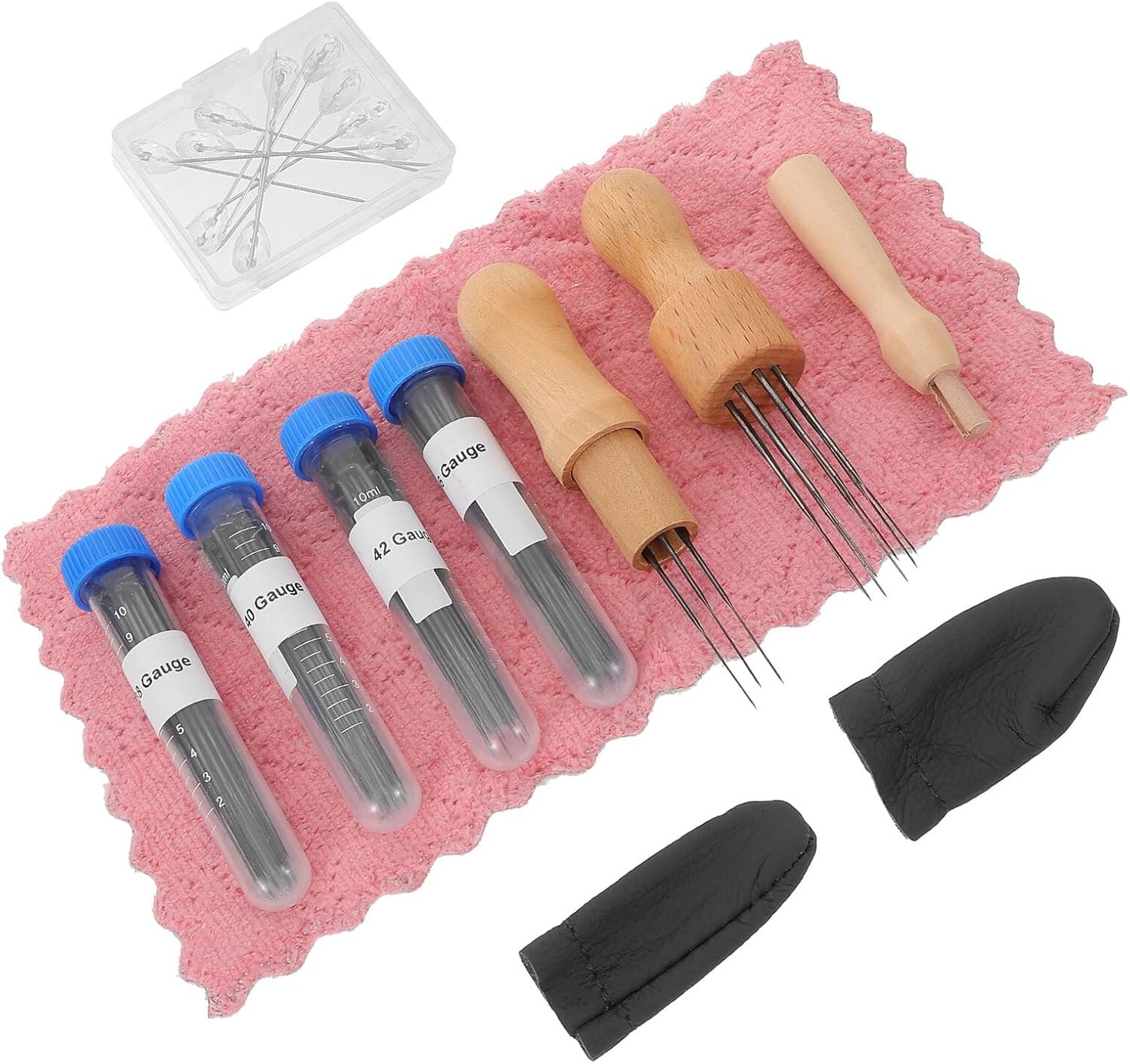 Housoutil 172pcs Wool Felting Needle Kit with 4 Sizes Felting Needles for Beginners and Professionals Suitable for Home and Travel Crafting