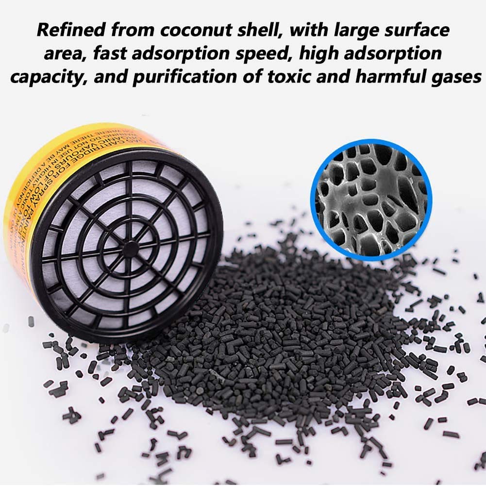 DARIT® PACK OF12 Dust-Proof Paint Gas Double Exhaust Double Cartridge Organic Vapours Of Low Toxicity Filter (CARTRIDGE) 3