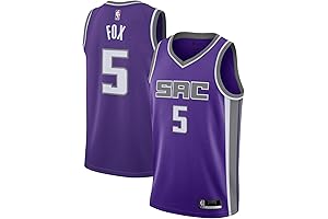 De'Aaron Fox Sacramento Kings NBA Kids Youth 8-20 Purple Icon Jersey